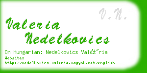 valeria nedelkovics business card